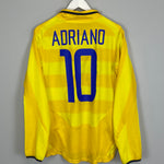 2003/04 INTER MILAN ADRIANO #10 L/S AWAY SHIRT (M) NIKE