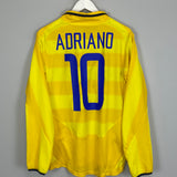 2003/04 INTER MILAN ADRIANO #10 L/S AWAY SHIRT (M) NIKE