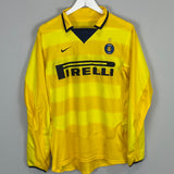 2003/04 INTER MILAN ADRIANO #10 L/S AWAY SHIRT (S) NIKE