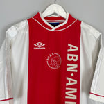 Shop 1999/00 AJAX GRONKJAER #11 HOME SHIRT (XXL) UMBRO, classic football shirts, vintage football shirts & retro soccer jerseys at Cult Kits