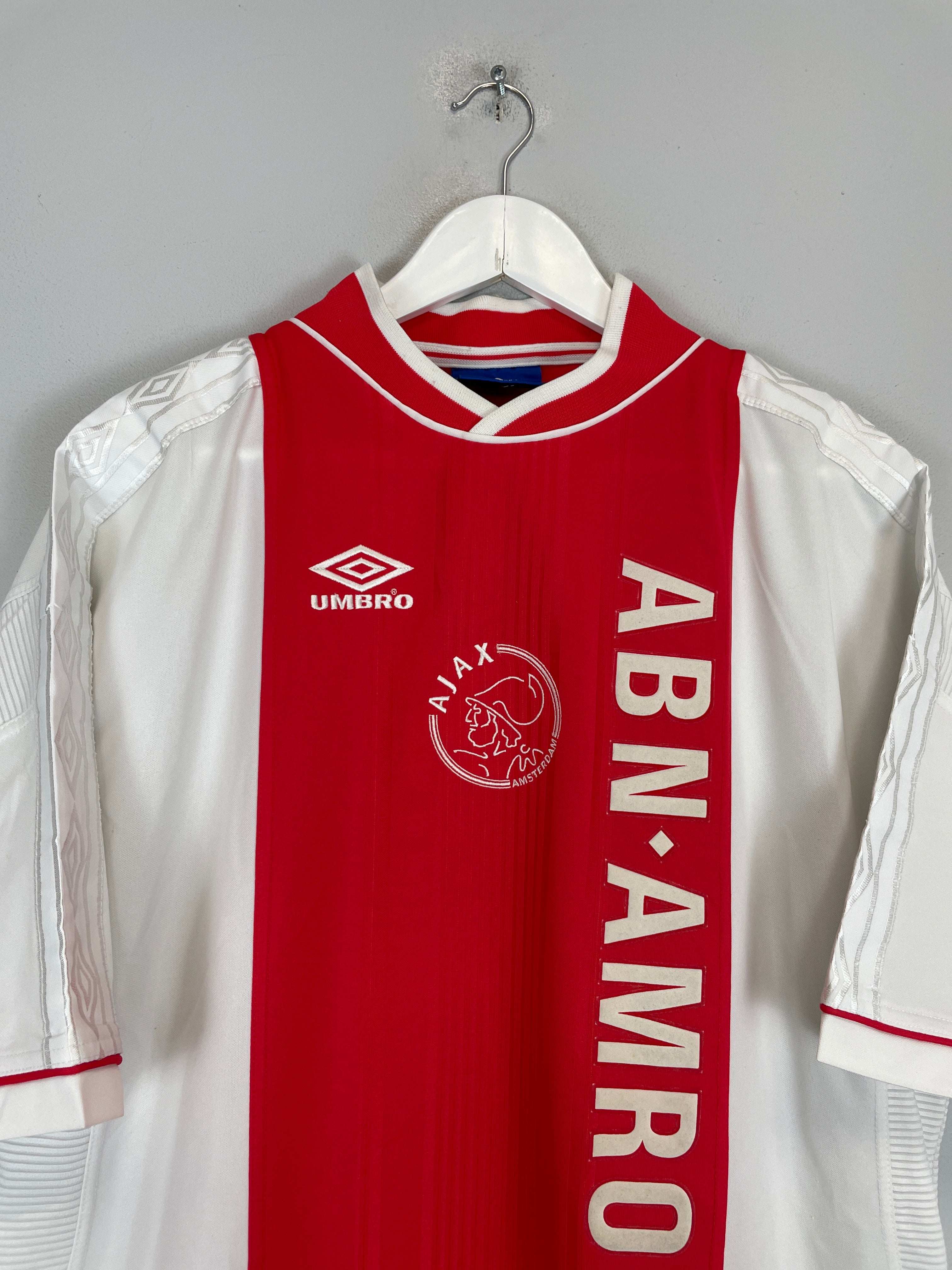 Shop 1999/00 AJAX GRONKJAER #11 HOME SHIRT (XXL) UMBRO, classic football shirts, vintage football shirts & retro soccer jerseys at Cult Kits