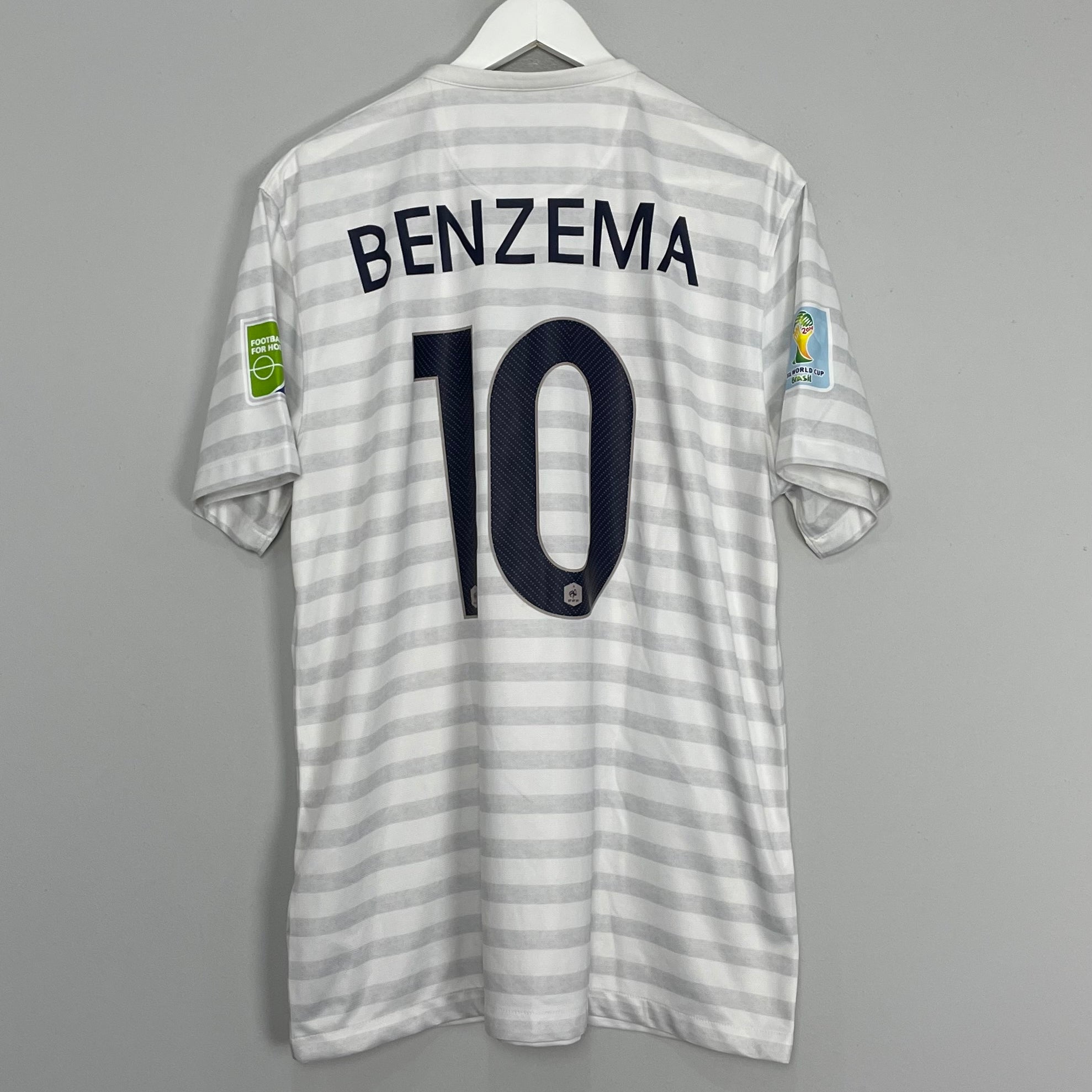 Shop 2014/15 FRANCE BENZEMA #10 AWAY SHIRT (XL) NIKE, classic football shirts, vintage football shirts & retro soccer jerseys at Cult Kits