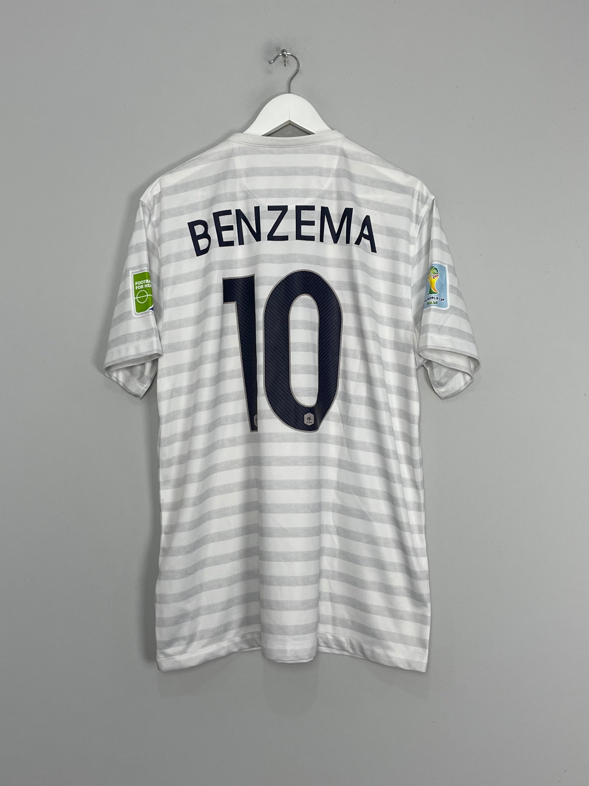 Shop 2014/15 FRANCE BENZEMA #10 AWAY SHIRT (XL) NIKE, classic football shirts, vintage football shirts & retro soccer jerseys at Cult Kits