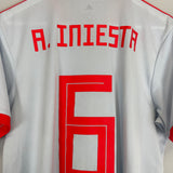 Shop 2018/19 SPAIN A.INIESTA #6 AWAY SHIRT (L) ADIDAS, classic football shirts, vintage football shirts & retro soccer jerseys at Cult Kits