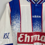 Shop 1996/98 KARLSRUHER HOME SHIRT (S) ADIDAS, classic football shirts, vintage football shirts & retro soccer jerseys at Cult Kits