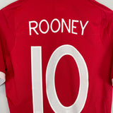 2010/12 ENGLAND ROONEY #10 AWAY SHIRT (S) UMBRO
