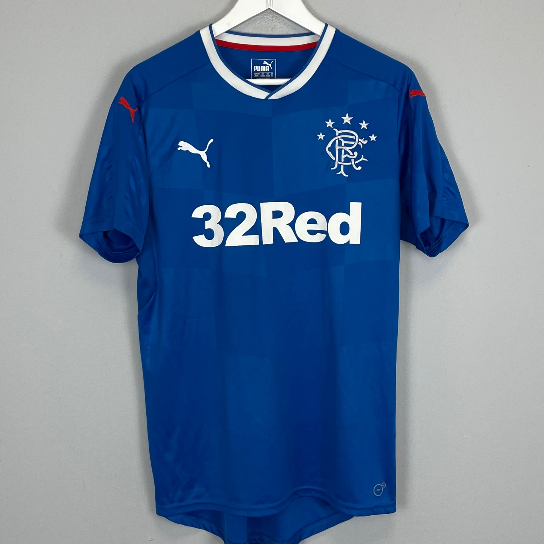 Shop 2016/18 RANGERS HOME SHIRT (M) PUMA, classic football shirts, vintage football shirts & retro soccer jerseys at Cult Kits