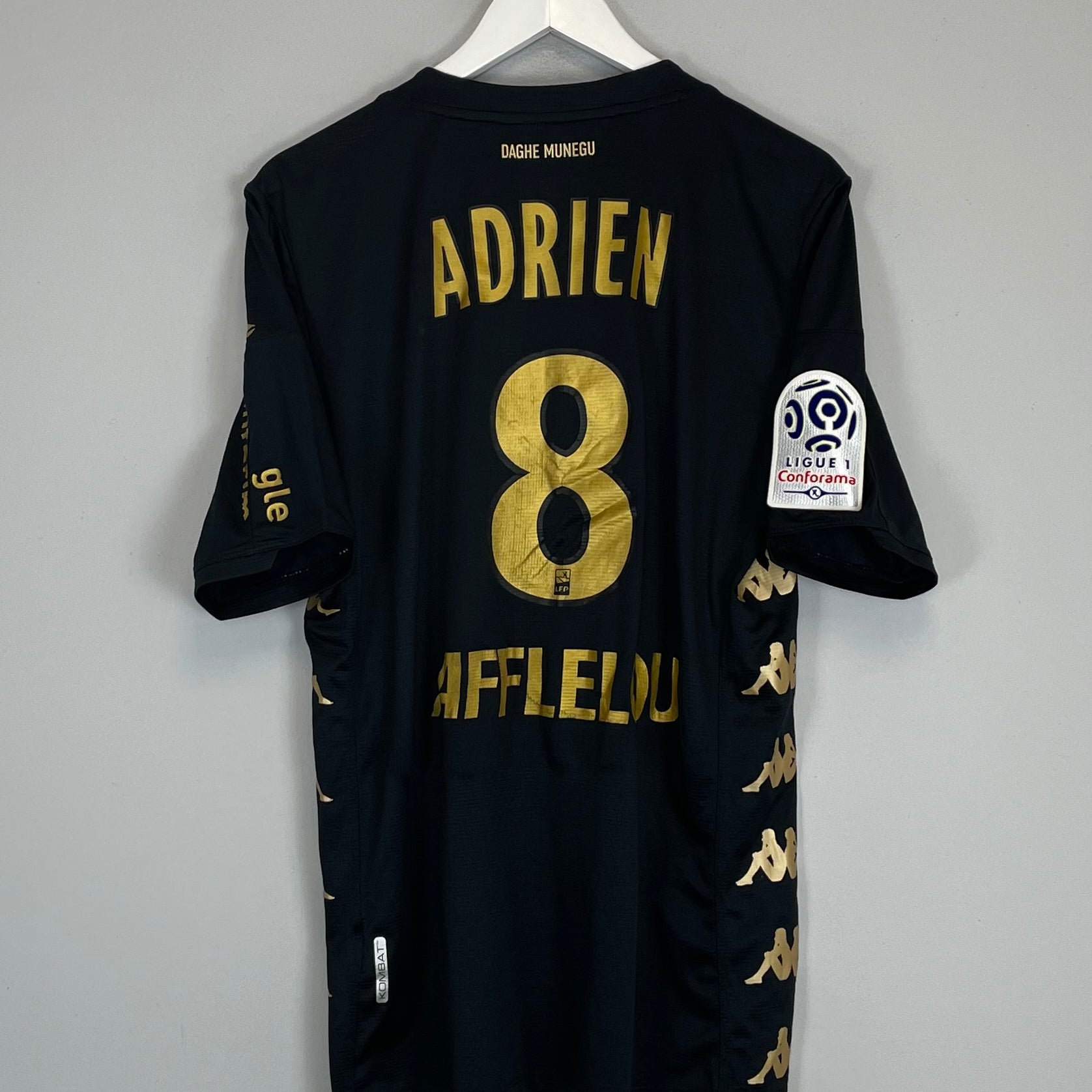 Shop 2019/20 MONACO ADRIEN #8 AWAY SHIRT (XL) KAPPA, classic football shirts, vintage football shirts & retro soccer jerseys at Cult Kits