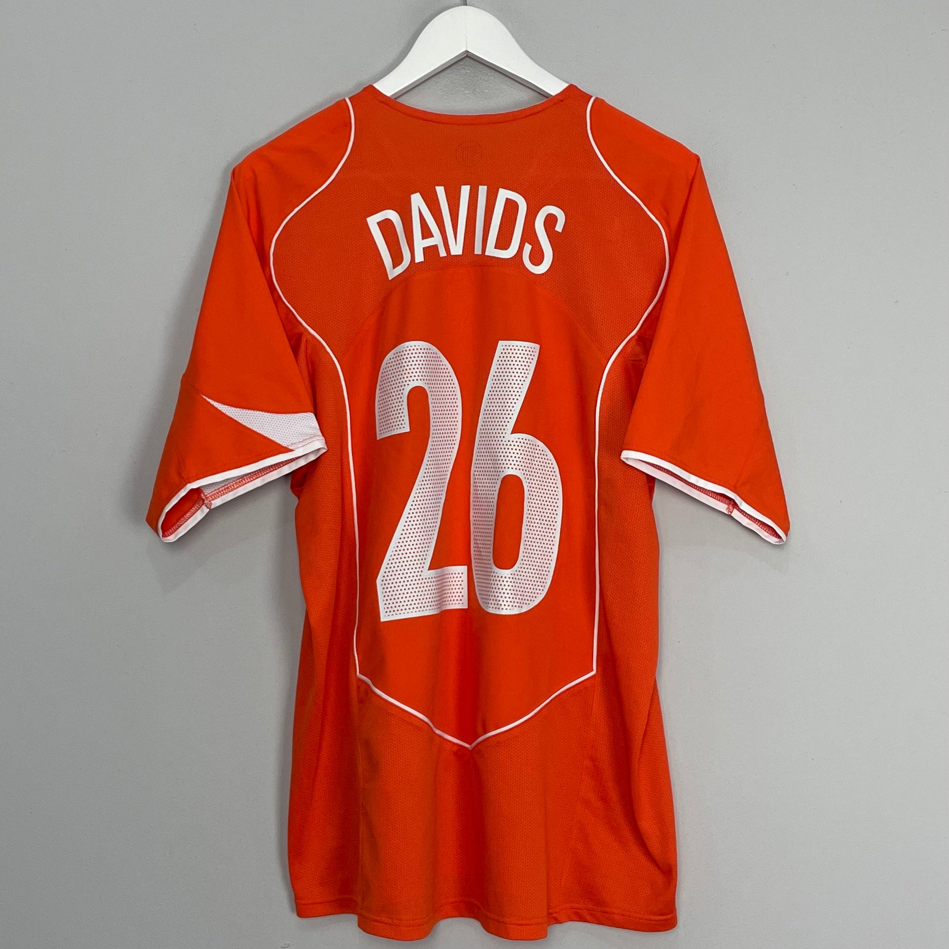 Shop 2004/06 NETHERLANDS DAVIDS #26 HOME SHIRT (L) NIKE, classic football shirts, vintage football shirts & retro soccer jerseys at Cult Kits
