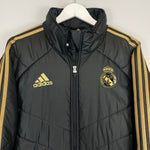 Shop 2019/20 REAL MADRID PADDED JACKET (M) ADIDAS, classic football shirts, vintage football shirts & retro soccer jerseys at Cult Kits