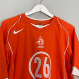 Shop 2004/06 NETHERLANDS DAVIDS #26 HOME SHIRT (L) NIKE, classic football shirts, vintage football shirts & retro soccer jerseys at Cult Kits