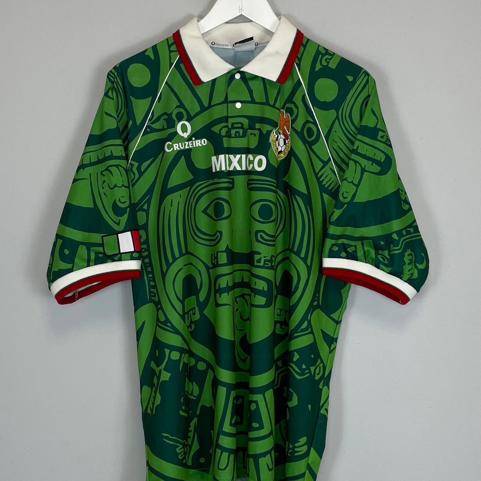 Shop 1998 MEXICO FAN SHIRT (L) CRUZEIRO, classic football shirts, vintage football shirts & retro soccer jerseys at Cult Kits