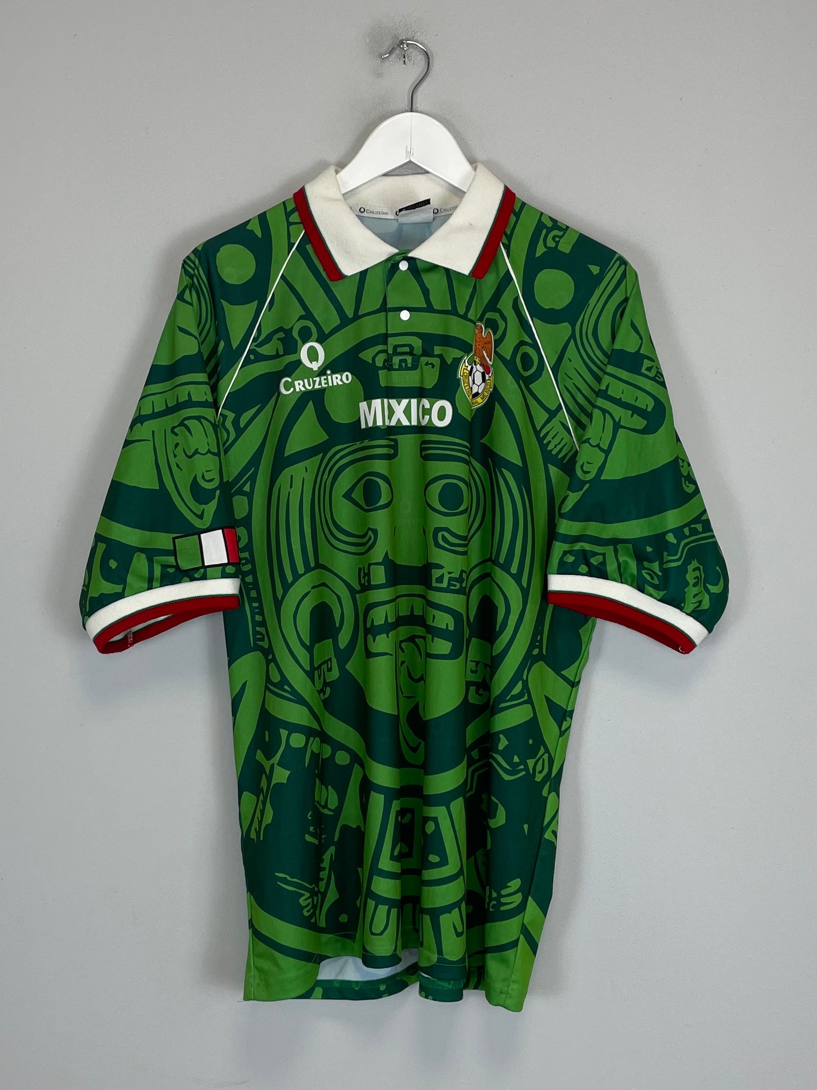 Shop 1998 MEXICO FAN SHIRT (L) CRUZEIRO, classic football shirts, vintage football shirts & retro soccer jerseys at Cult Kits