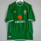Shop 2001/03 IRELAND HOME SHIRT (XL) UMBRO, classic football shirts, vintage football shirts & retro soccer jerseys at Cult Kits