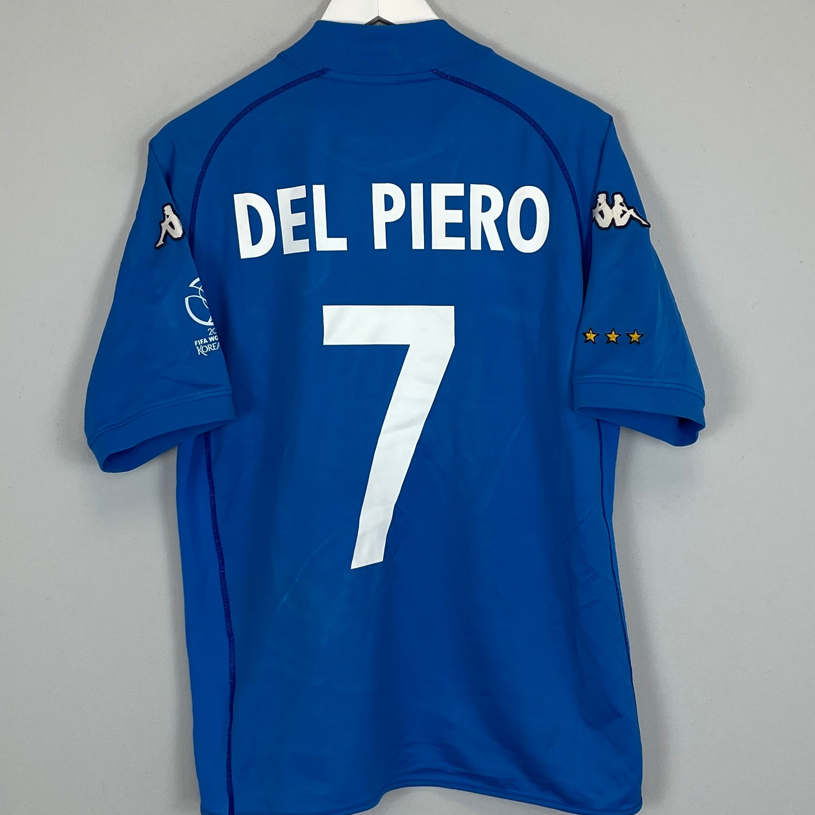 Shop 2002 ITALY DEL PIERO #7 HOME SHIRT (M) KAPPA, classic football shirts, vintage football shirts & retro soccer jerseys at Cult Kits