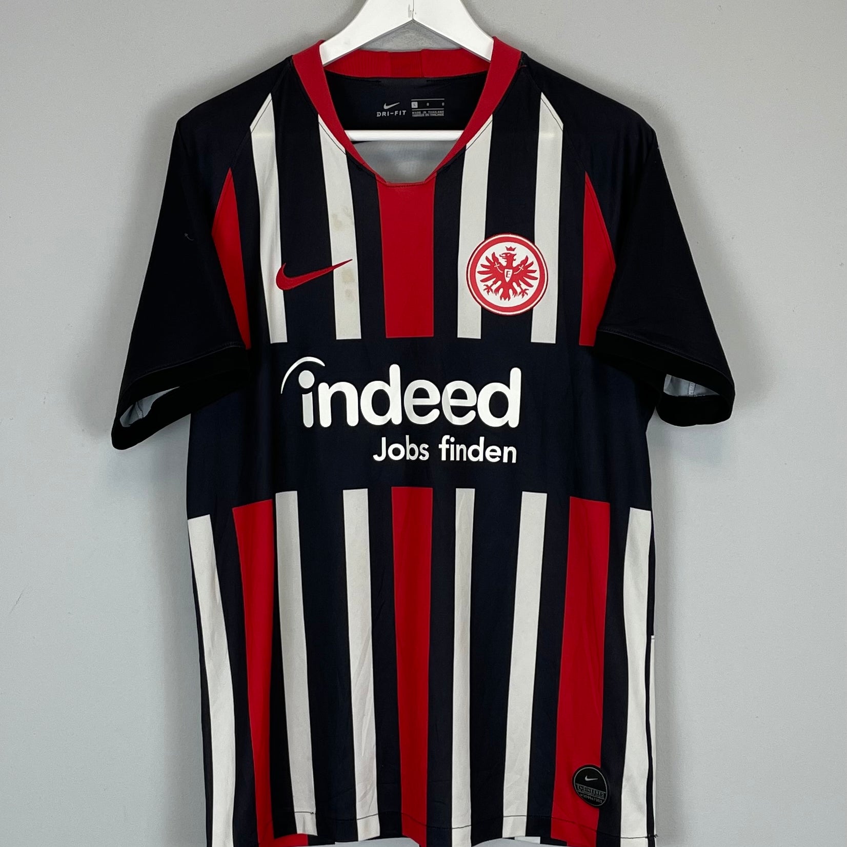 Shop 2019/20 EINTRACHT FRANKFURT HOME SHIRT (L) NIKE, classic football shirts, vintage football shirts & retro soccer jerseys at Cult Kits