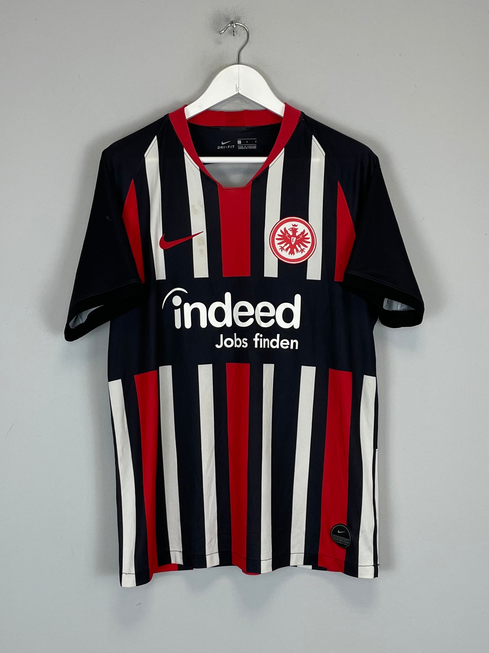 Shop 2019/20 EINTRACHT FRANKFURT HOME SHIRT (L) NIKE, classic football shirts, vintage football shirts & retro soccer jerseys at Cult Kits