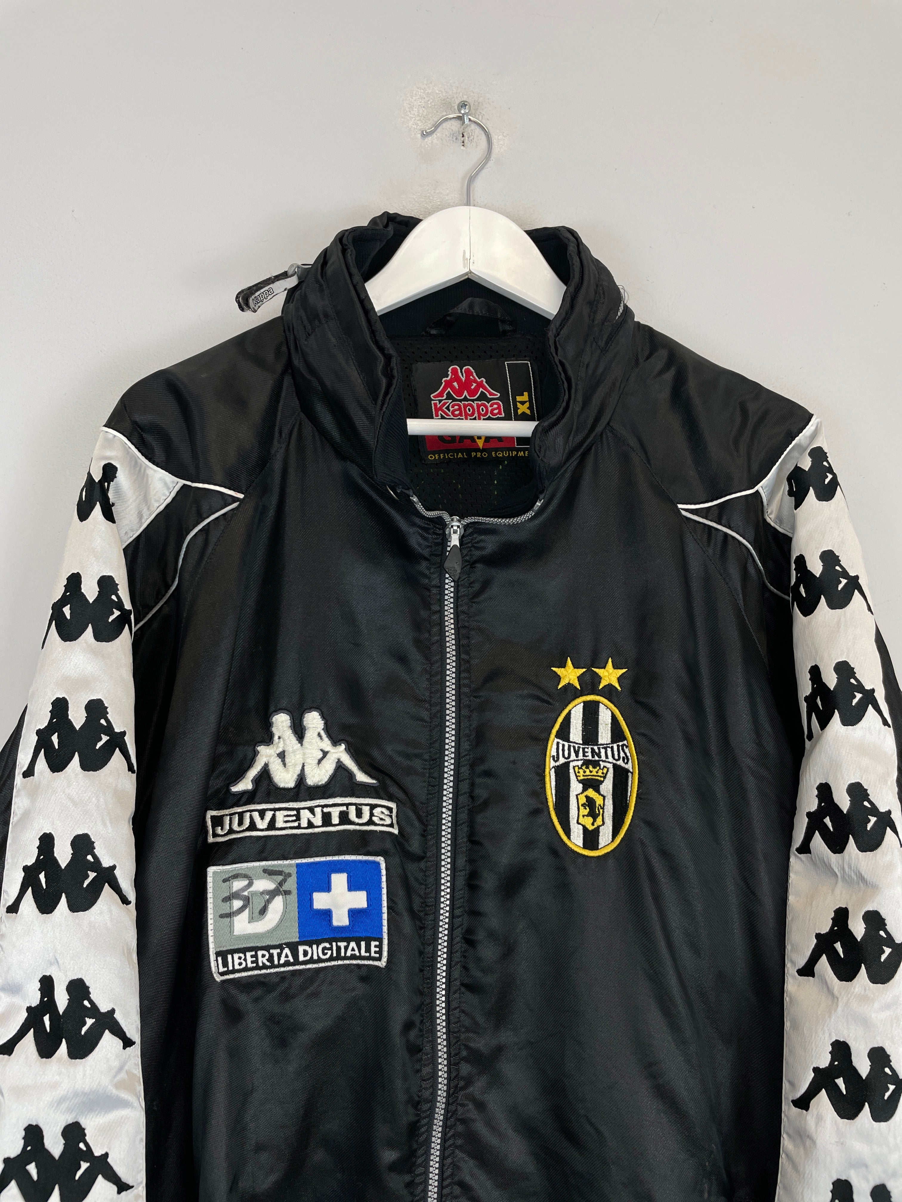 Shop 1998/99 JUVENTUS *PLAYER ISSUE* JACKET (XL) KAPPA, classic football shirts, vintage football shirts & retro soccer jerseys at Cult Kits