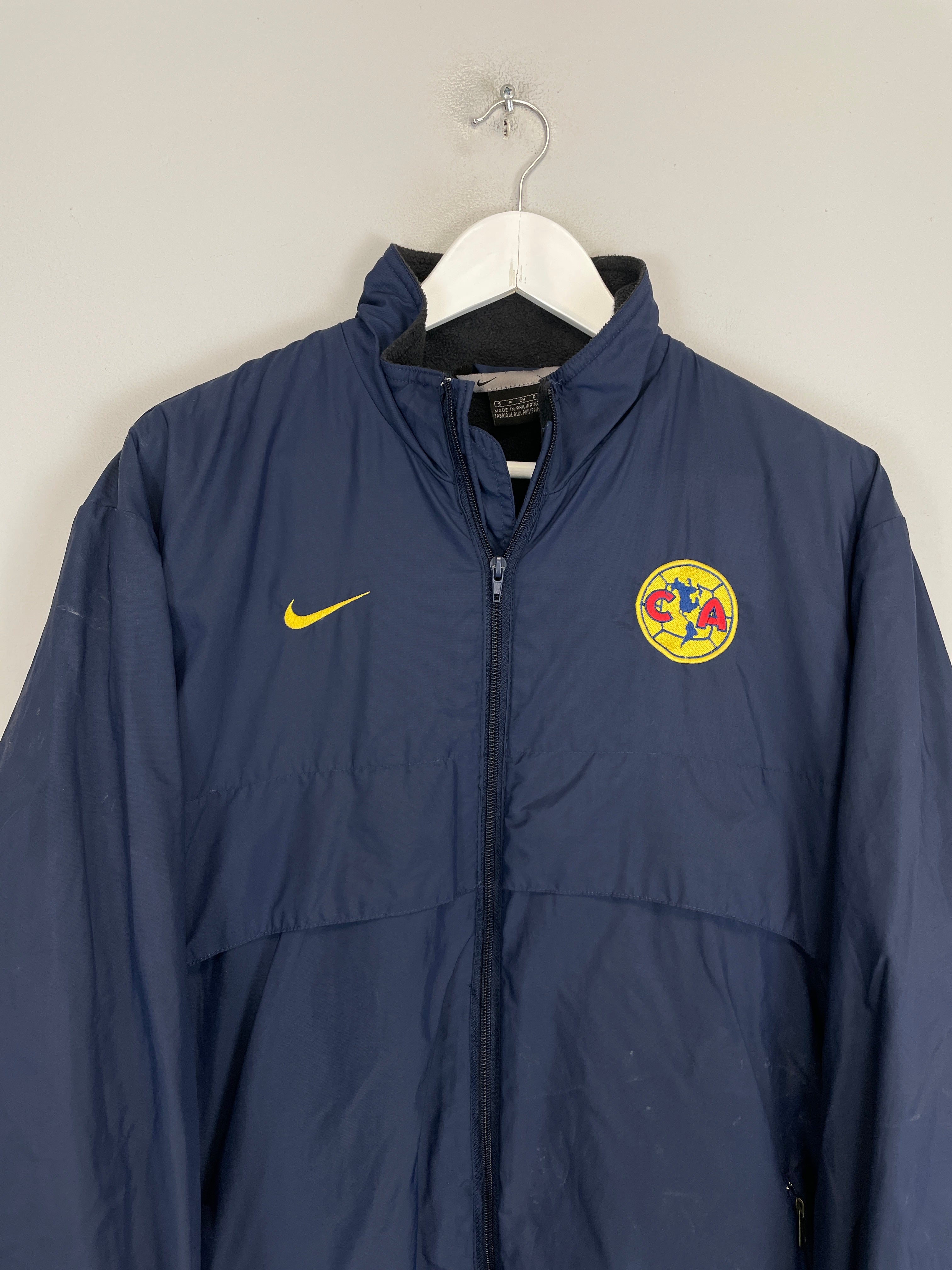 Shop 2000/02 CLUB AMERICA FLEECE LINED JACKET (S) NIKE, classic football shirts, vintage football shirts & retro soccer jerseys at Cult Kits