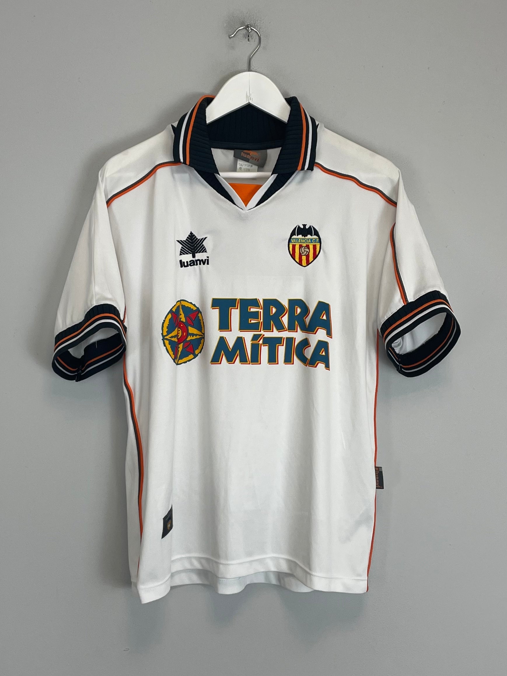 Shop 1999/00 VALENCIA HOME SHIRT (S) LUANVI, classic football shirts, vintage football shirts & retro soccer jerseys at Cult Kits