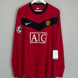 Shop 2009/10 MANCHESTER UNITED SCHOLES #18 C/L L/S *BNWT* HOME SHIRT (XL) NIKE, classic football shirts, vintage football shirts & retro soccer jerseys at Cult Kits