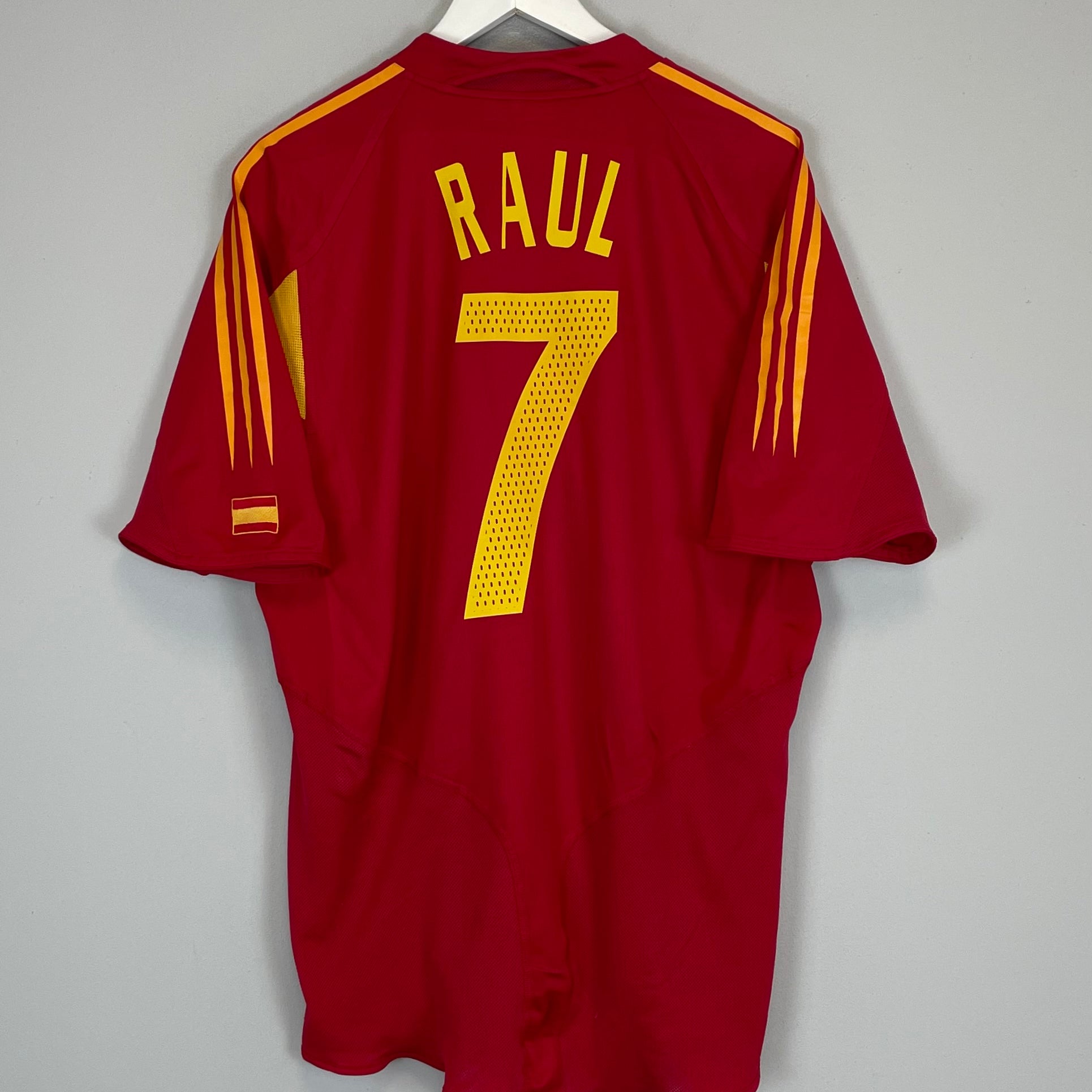 Shop 2004/06 SPAIN RAUL #7 HOME SHIRT (XL) ADIDAS, classic football shirts, vintage football shirts & retro soccer jerseys at Cult Kits