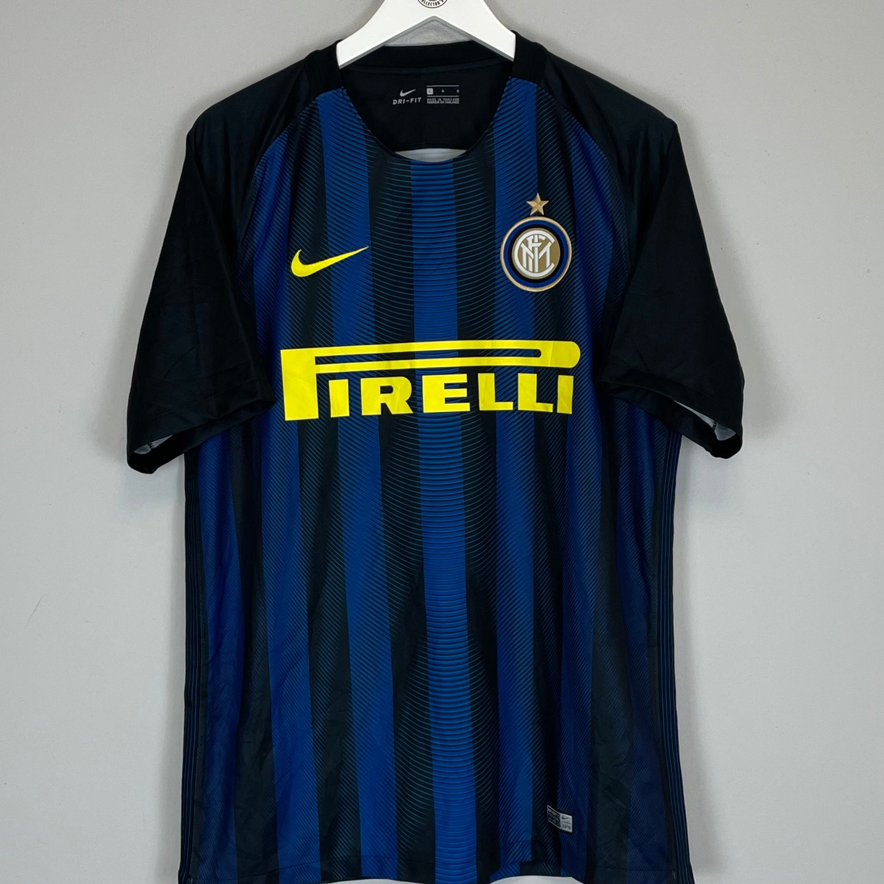 Shop 2016//17 INTER MILAN HOME SHIRT (L) NIKE, classic football shirts, vintage football shirts & retro soccer jerseys at Cult Kits