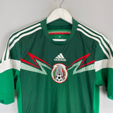 Shop 2014/15 MEXICO HOME SHIRT (S) ADIDAS, classic football shirts, vintage football shirts & retro soccer jerseys at Cult Kits