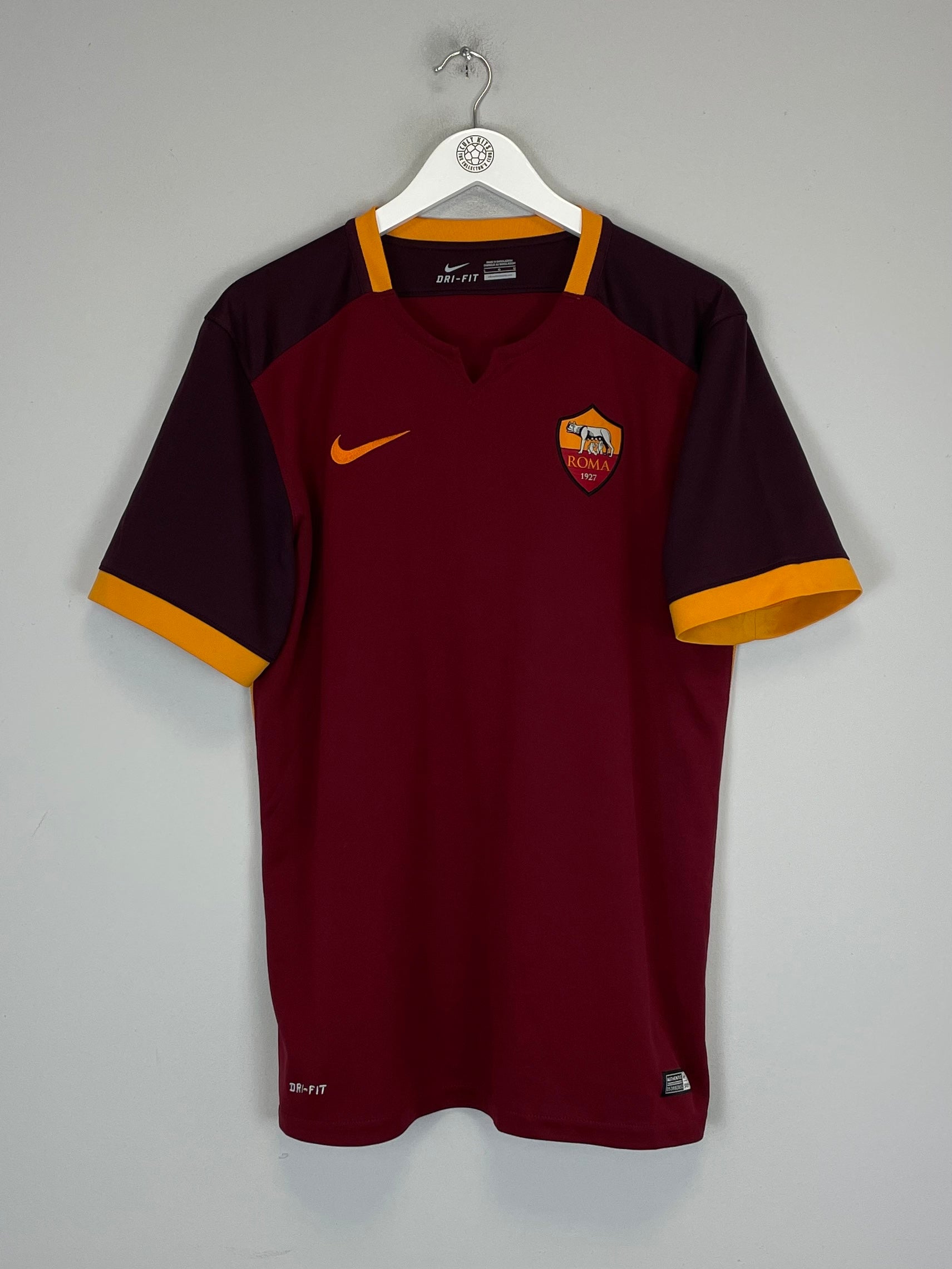 Shop 2015/16 ROMA FLORENZI #24 HOME SHIRT (L) NIKE, classic football shirts, vintage football shirts & retro soccer jerseys at Cult Kits