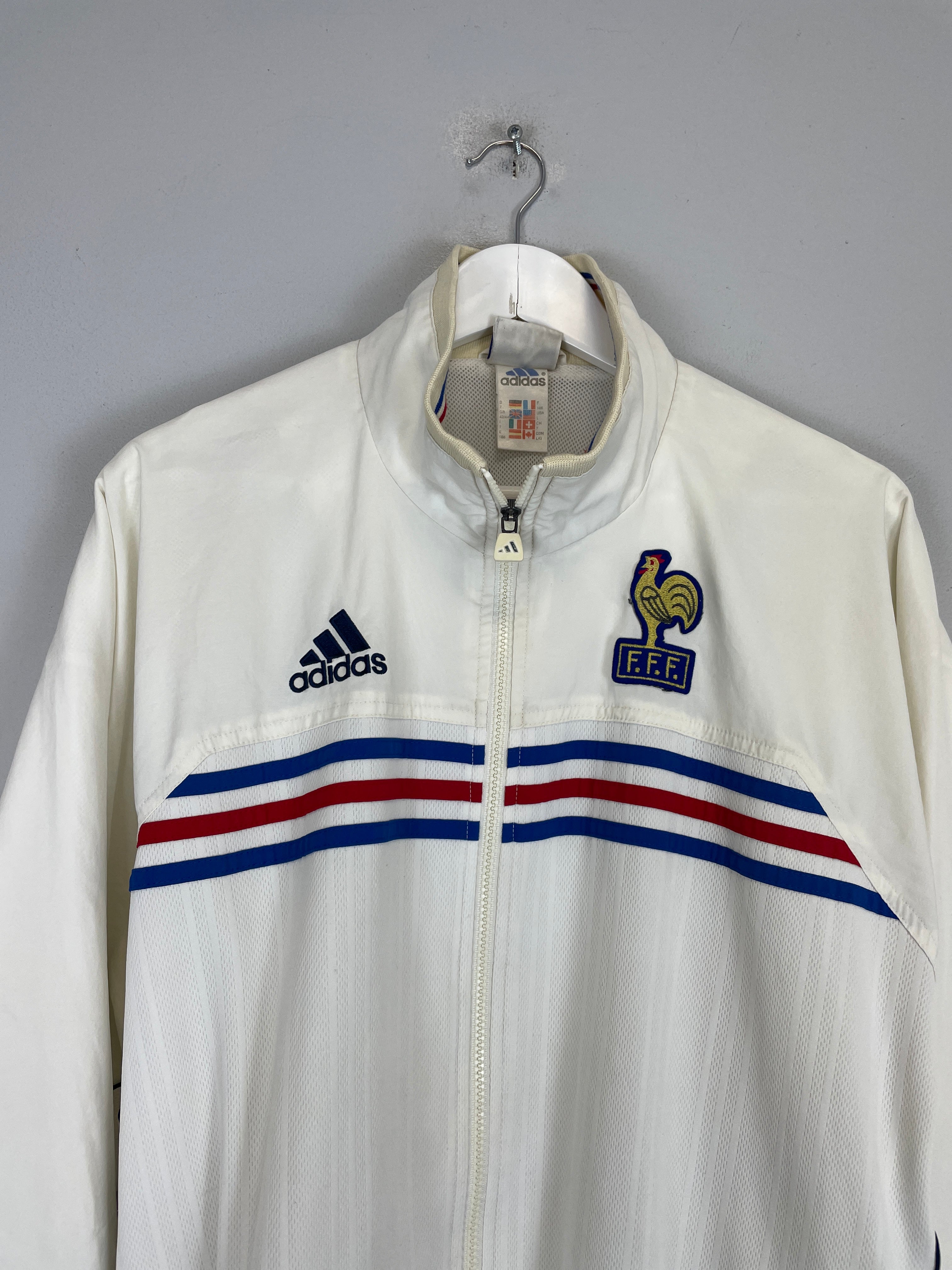 Shop 1998/00 FRANCE TRACK JACKET (L) ADIDAS, classic football shirts, vintage football shirts & retro soccer jerseys at Cult Kits