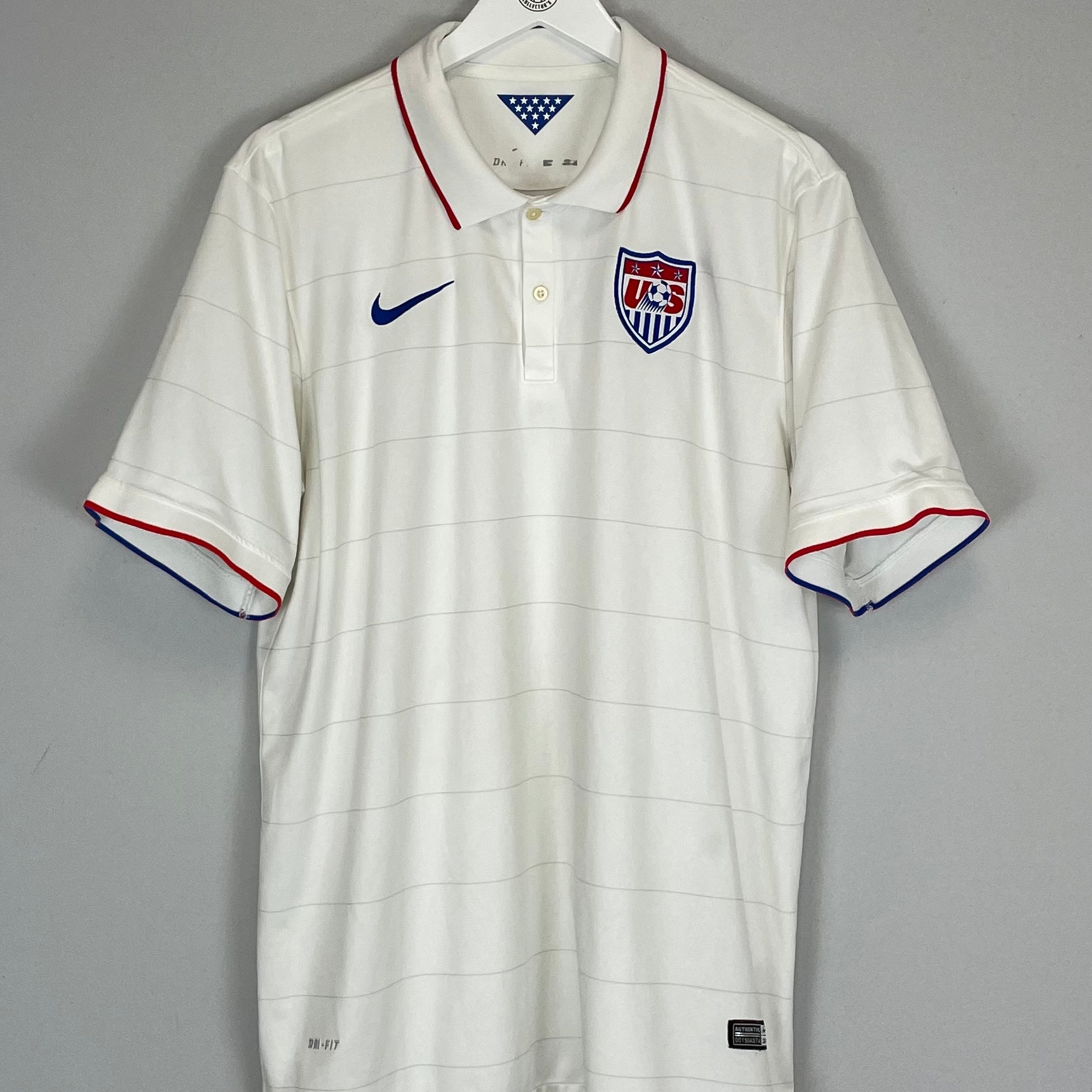 Shop 2014/15 USA HOME SHIRT (XL) NIKE, classic football shirts, vintage football shirts & retro soccer jerseys at Cult Kits