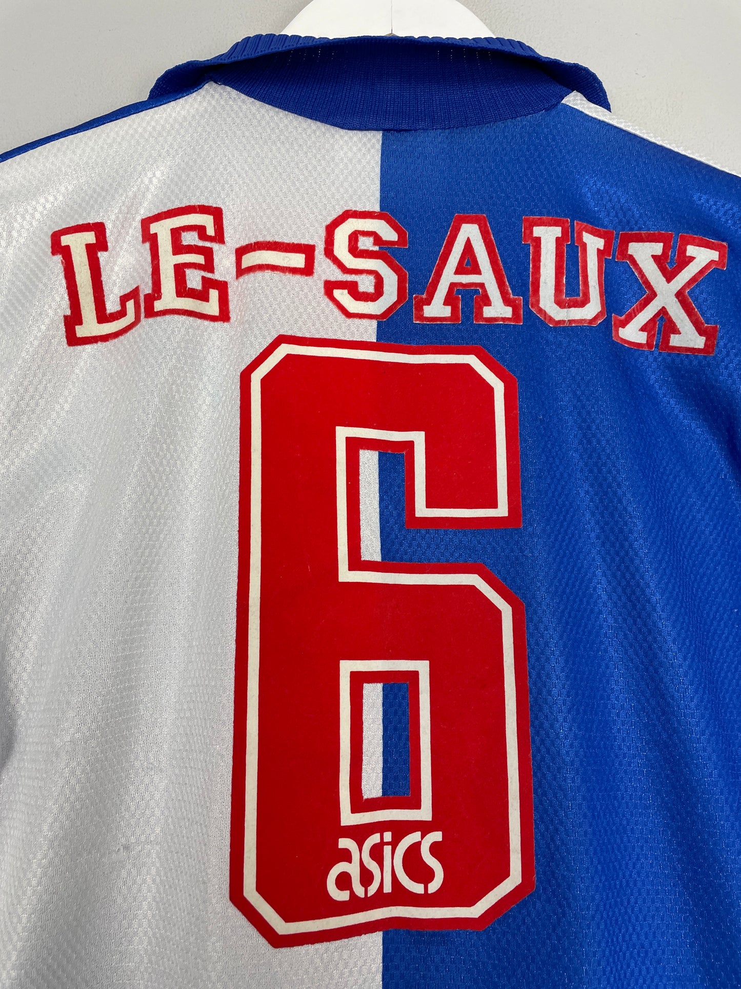 1994/95 BLACKBURN ROVERS LE SAUX #6 HOME SHIRT (L.KIDS) ASICS