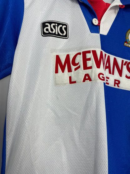 1994/95 BLACKBURN ROVERS LE SAUX #6 HOME SHIRT (L.KIDS) ASICS