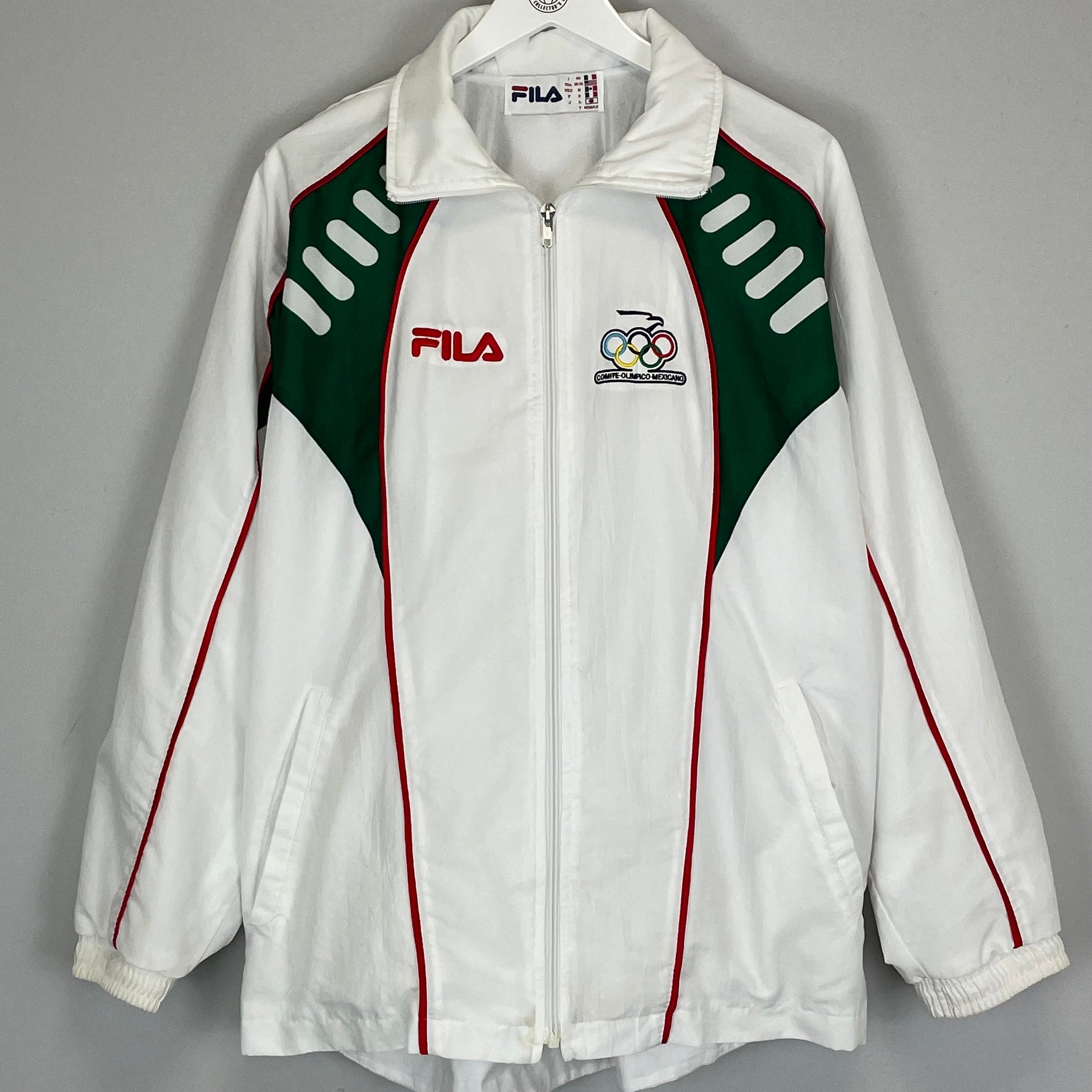Shop 2004 MEXICO OLYMPICS TRACK JACKET (M) FILA, classic football shirts, vintage football shirts & retro soccer jerseys at Cult Kits