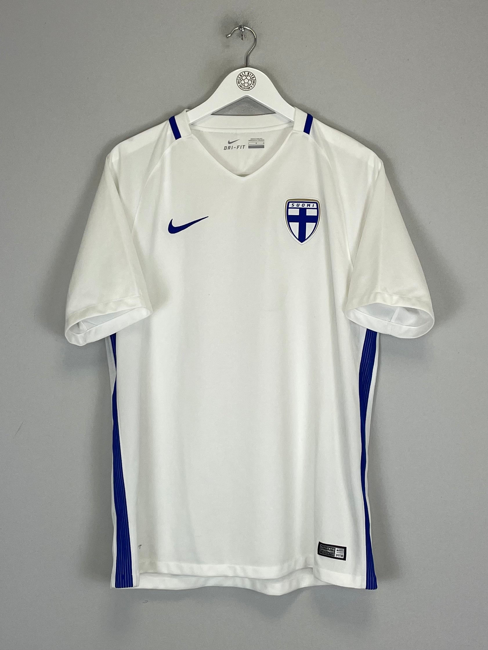 Shop 2016 FINLAND HOME SHIRT (L) NIKE, classic football shirts, vintage football shirts & retro soccer jerseys at Cult Kits