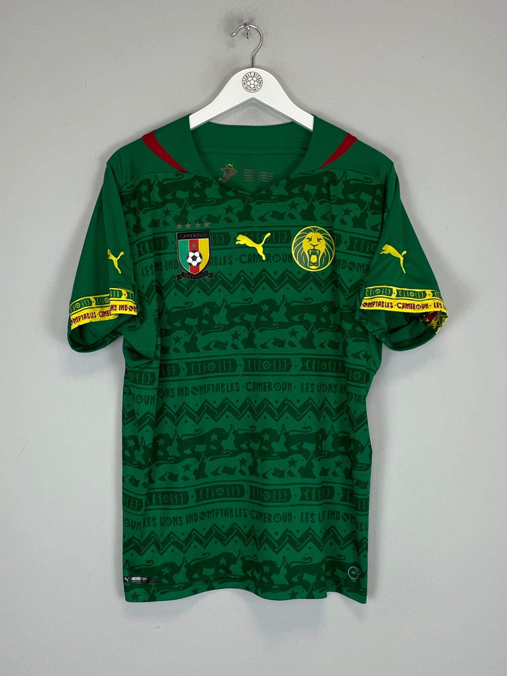 Shop 2014/15 CAMEROON HOME SHIRT (L) PUMA, classic football shirts, vintage football shirts & retro soccer jerseys at Cult Kits