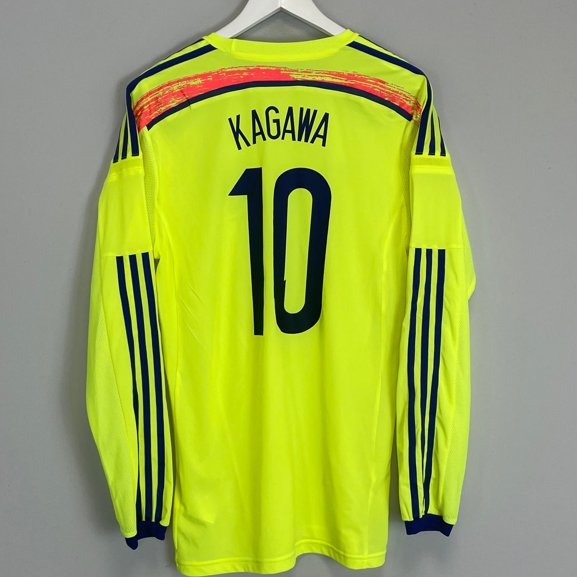 Shop 2013/14 JAPAN KAGAWA #10 *PLAYER ISSUE* L/S AWAY SHIRT (L) ADIDAS, classic football shirts, vintage football shirts & retro soccer jerseys at Cult Kits