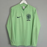 Shop 2022/23 BRAZIL 1/4 ZIP (M) NIKE, classic football shirts, vintage football shirts & retro soccer jerseys at Cult Kits
