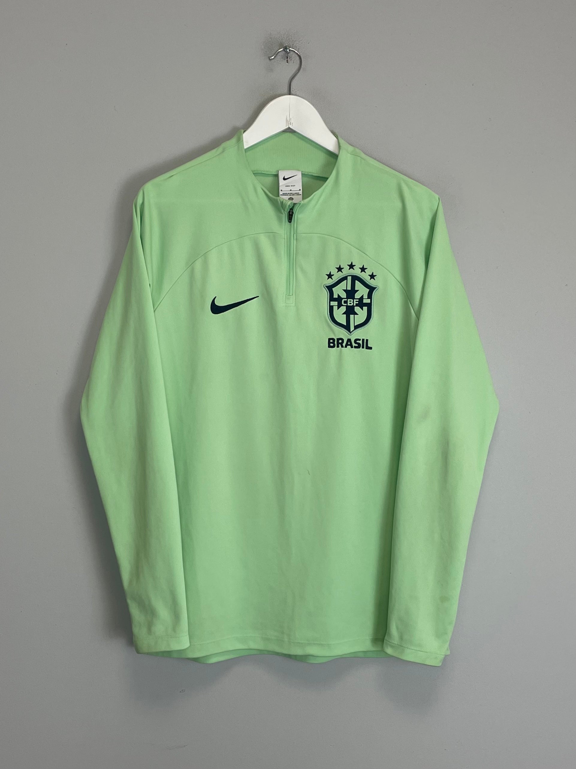 Shop 2022/23 BRAZIL 1/4 ZIP (M) NIKE, classic football shirts, vintage football shirts & retro soccer jerseys at Cult Kits