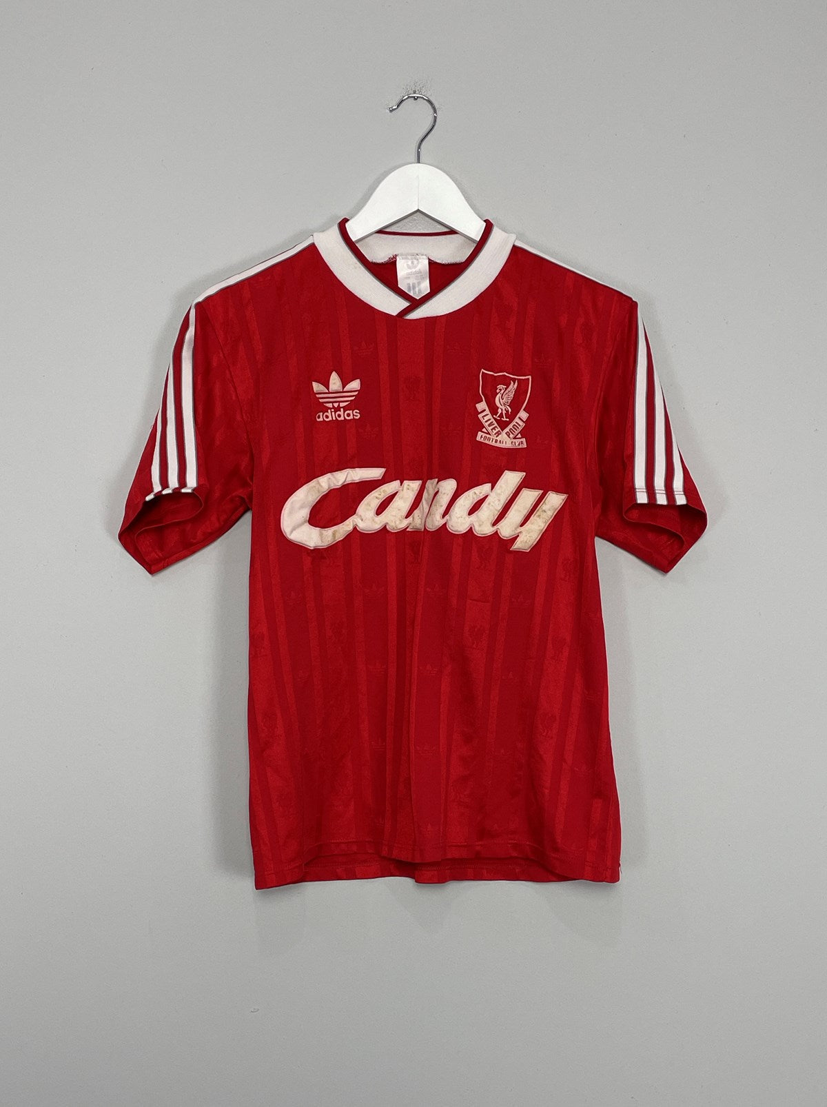 Shop 1988/89 LIVERPOOL HOME SHIRT (M) ADIDAS, classic football shirts, vintage football shirts & retro soccer jerseys at Cult Kits