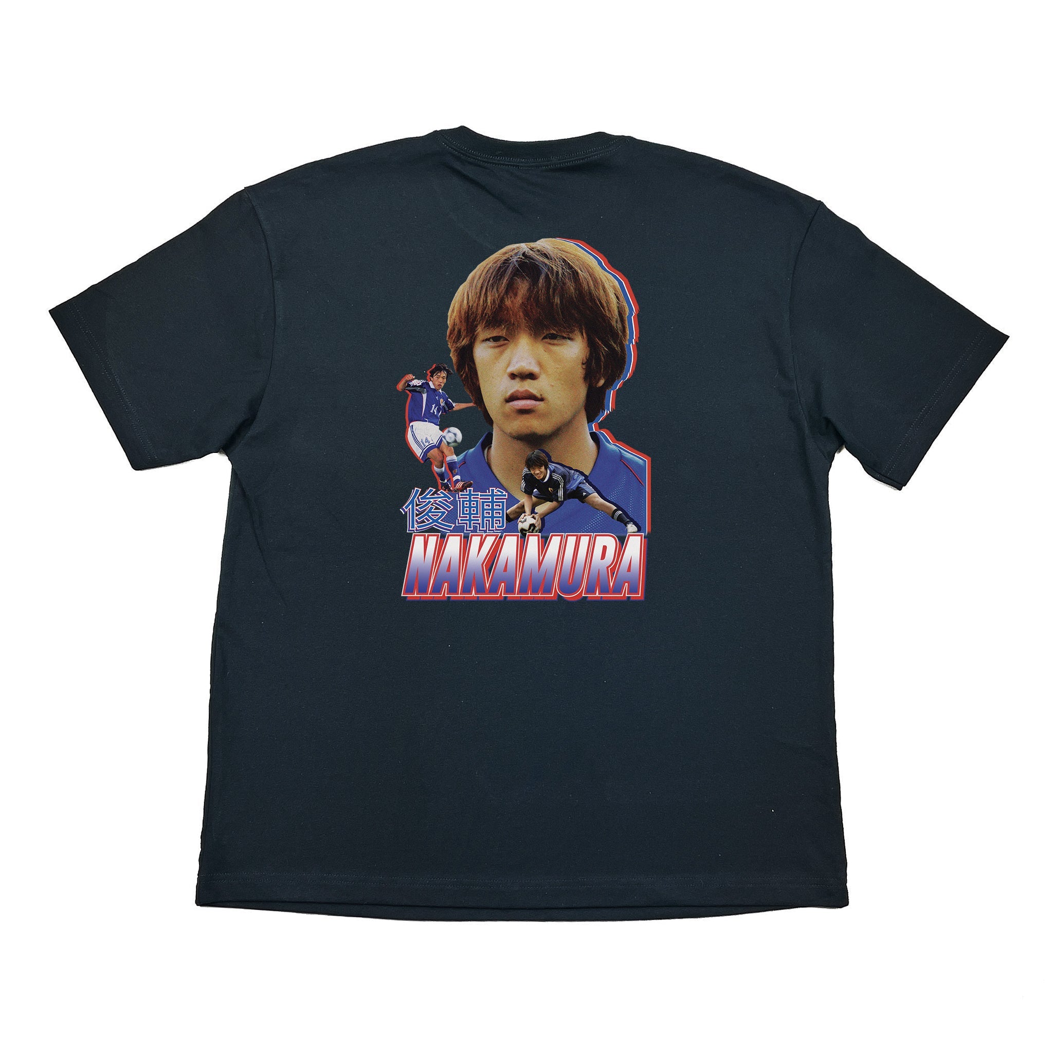 Black Japan Nakamura Bootleg Tee - Vintage Japan World Cup T-Shirt