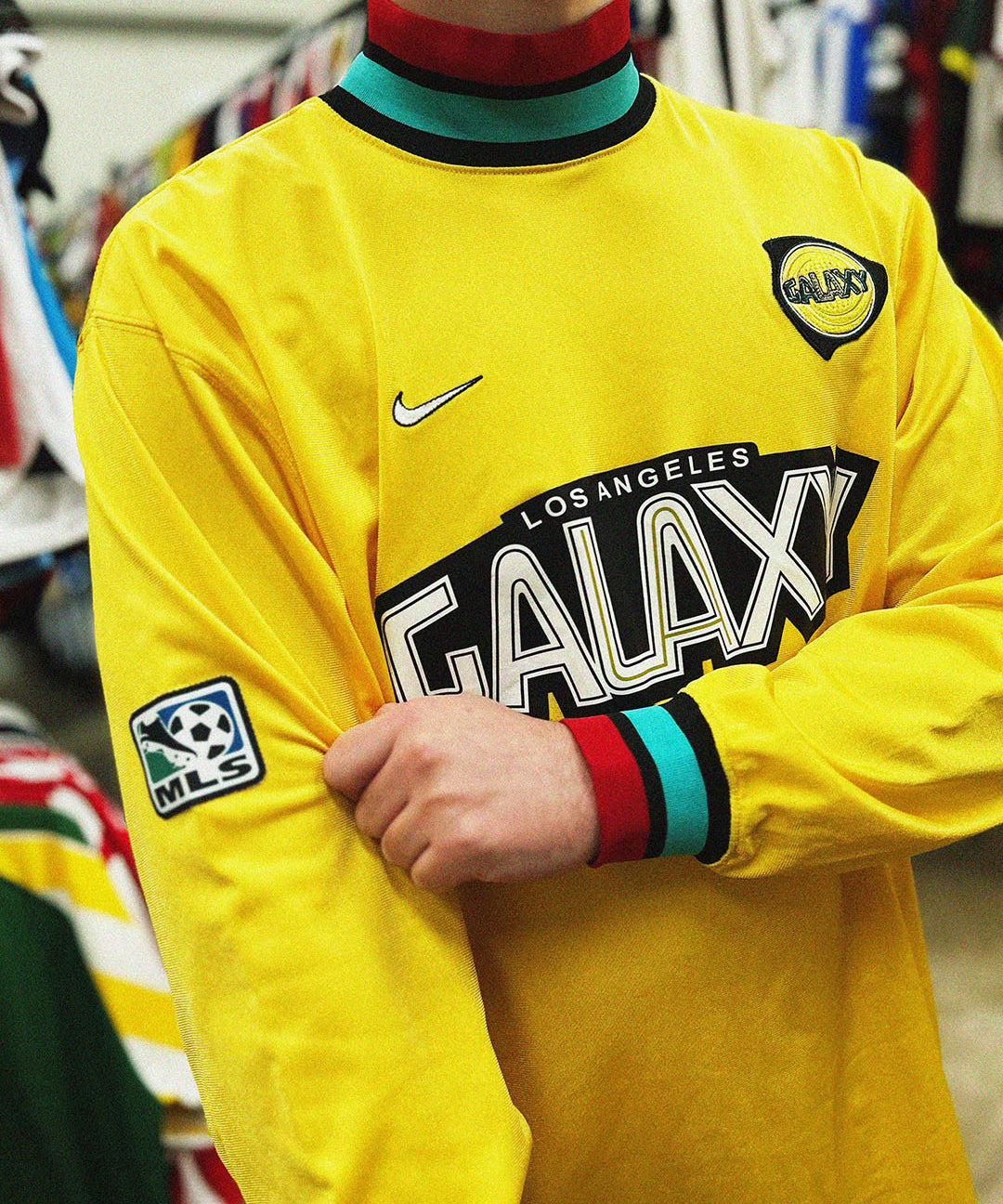 cult kits | just dropped , Los Angeles Galaxy , Nike , GK shirt, 1996-98 , MLS , Campos , rare football shirt , soccer jersey , retro , classic football shirts.