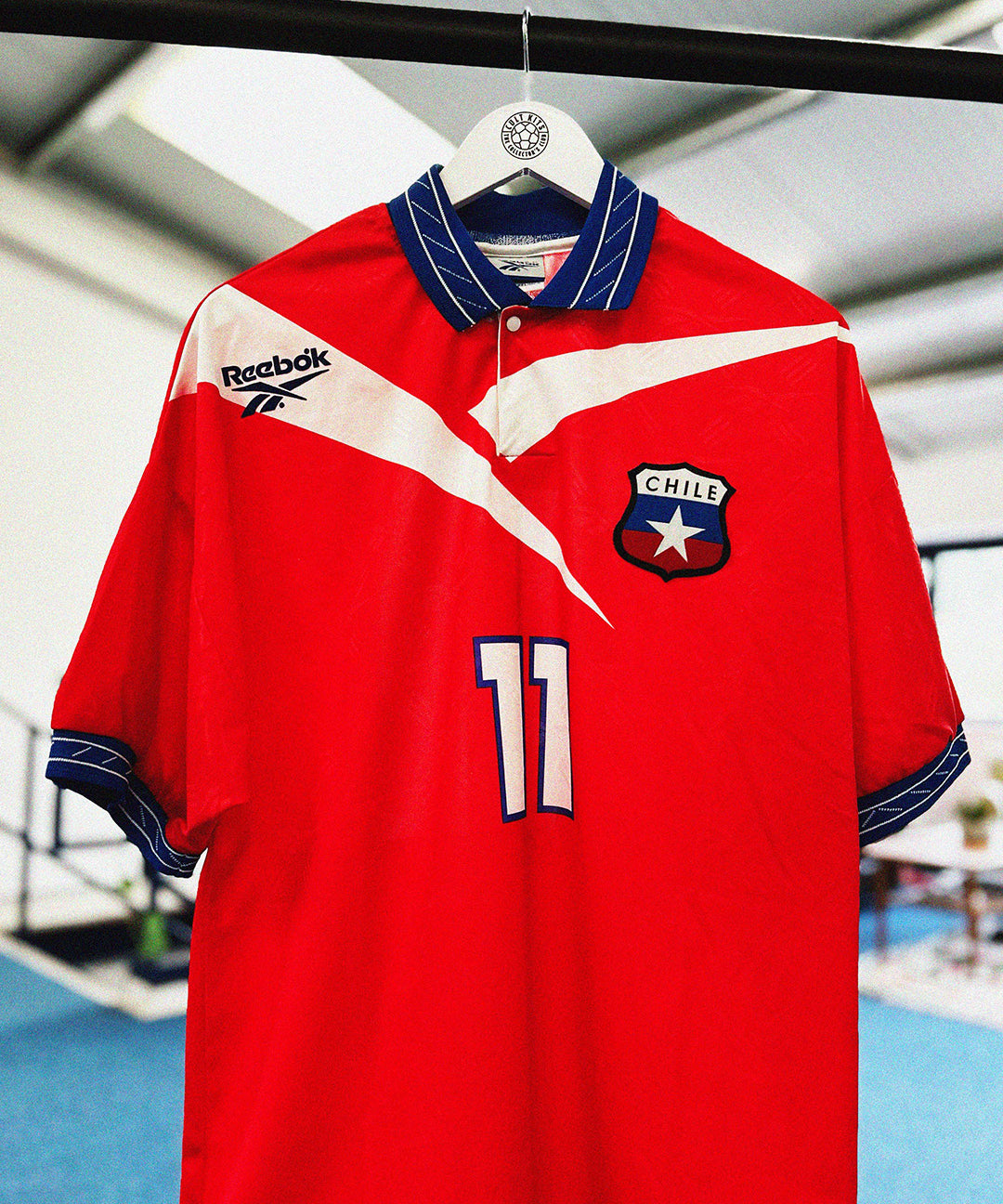 Cult Kits |  Chile, 1996/98 ,  Home Shirt , Reebok , Football shirts , Retro , Soccer Jersey, Classic football shirts , Classic soccer jersey , Vintage football shirt , cult kits , festival fits , unique football shirts