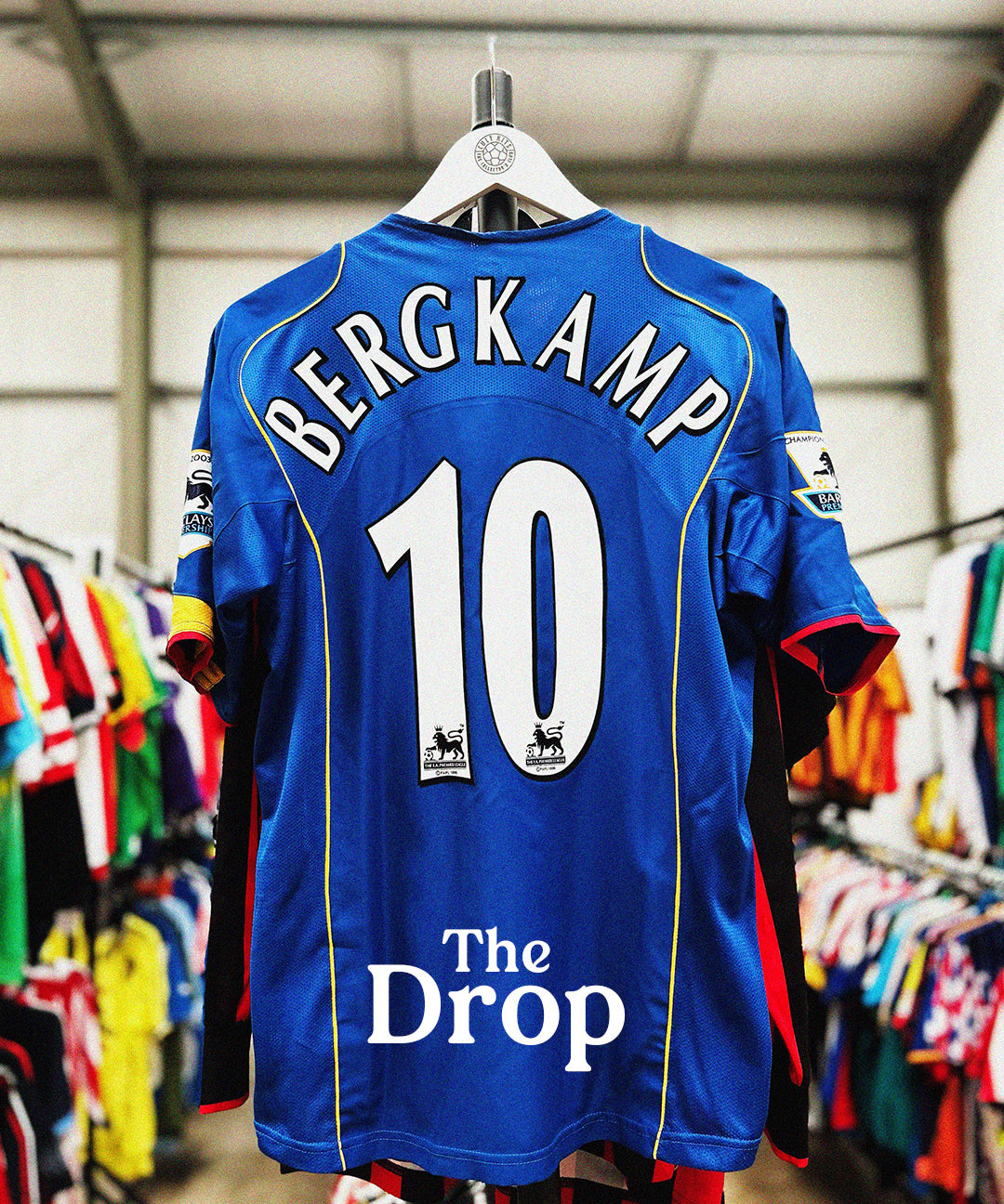 cult kits | just dropped , new in collection , football shirts , soccer jerseys , vintage football shirts , classic football shirts , authentic , Arsenal , Dennis Bergkamp , away football shirt 2004 , Nike