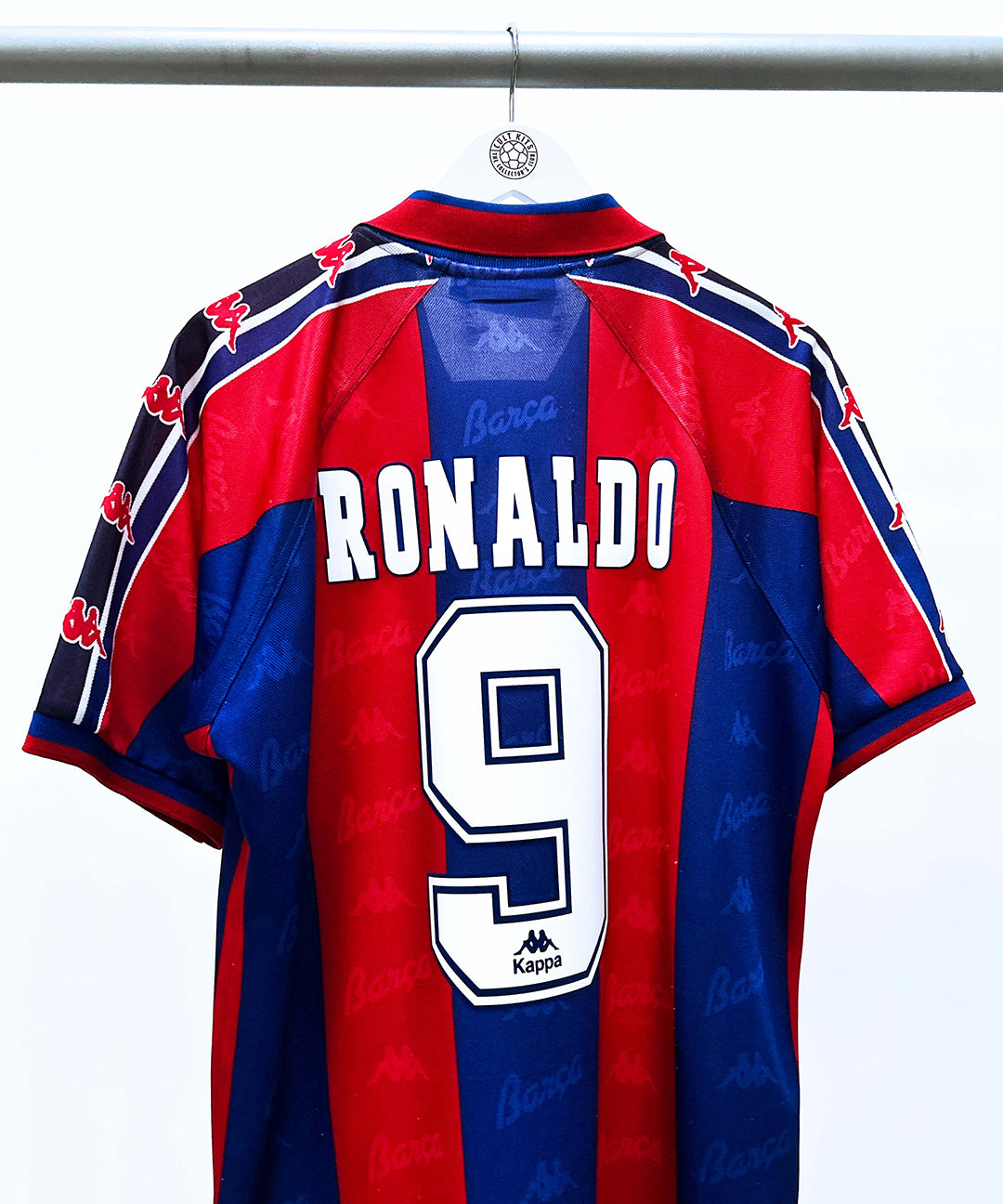 cult kits | just dropped , Barcelona , Ronaldo 9 , Kappa , home football shirt , champions league , rare football shirt , soccer jersey , retro , classic football shirts.