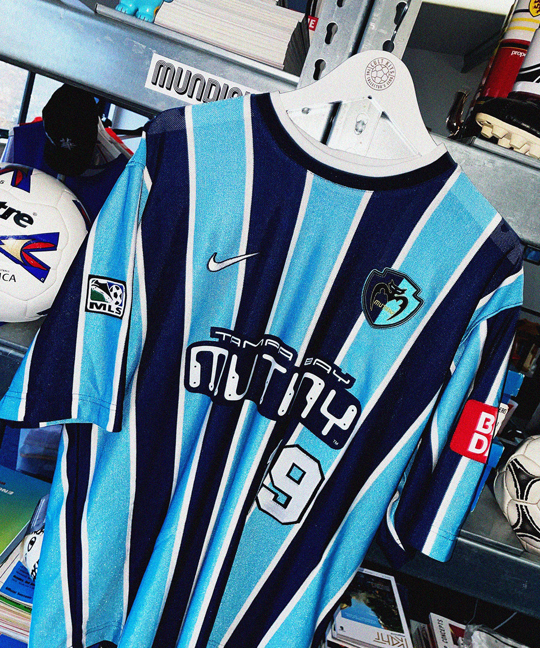 cult kits | just dropped , Tampa Bay Mutiny , Nike , Home shirt, 1997 , MLS , rare football shirt , soccer jersey , retro , classic football shirts.
