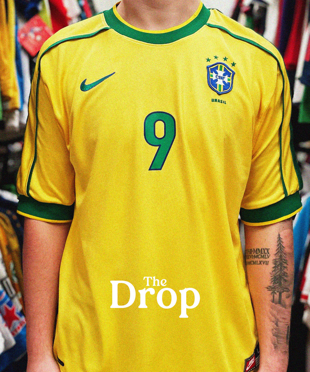 cult kits | new in collection , new shirts every day , classic retro , vintage , football shirts , soccer jersey , Brazil , Nike , 1998 home shirt , Ronaldo , France World Cup 1998