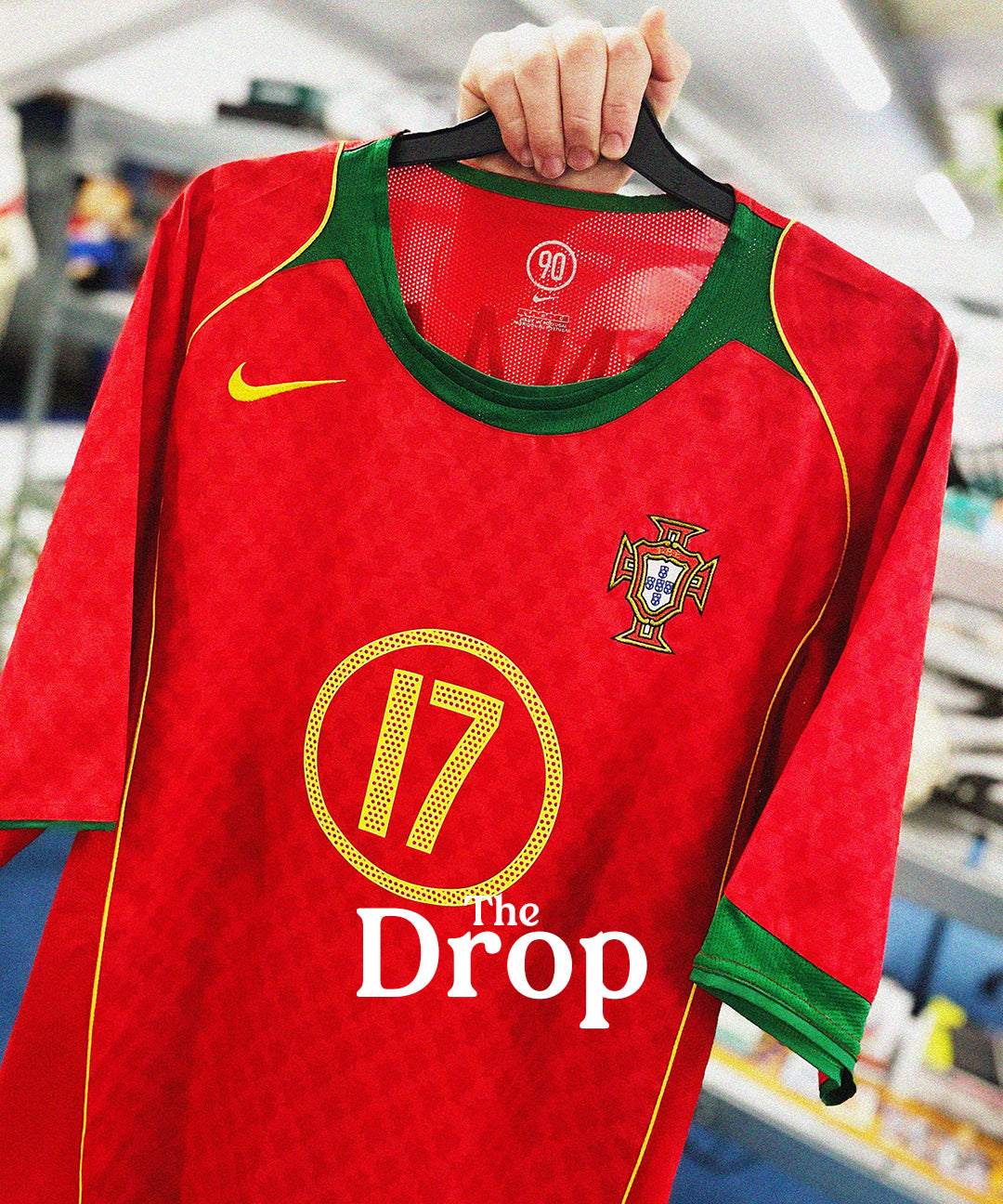 cult kits | new in collection , new shirts every day , classic retro , vintage , football shirts , soccer jersey , Portugal , Nike , home shirt , Cristiano Ronaldo , Total 90