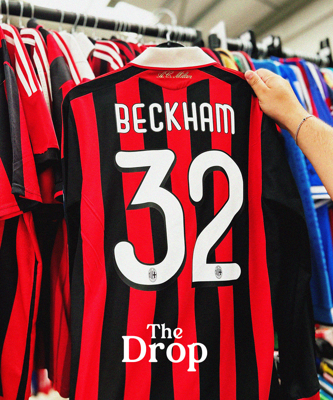 cult kits | new in collection , new shirts every day , classic ,  retro , vintage , football shirts , soccer jersey , authentic football shirts , authentic classic football shirts , authentic soccer jersey , Serie A , AC Milan , David Beckham 32 , adidas , long sleeved football shirt