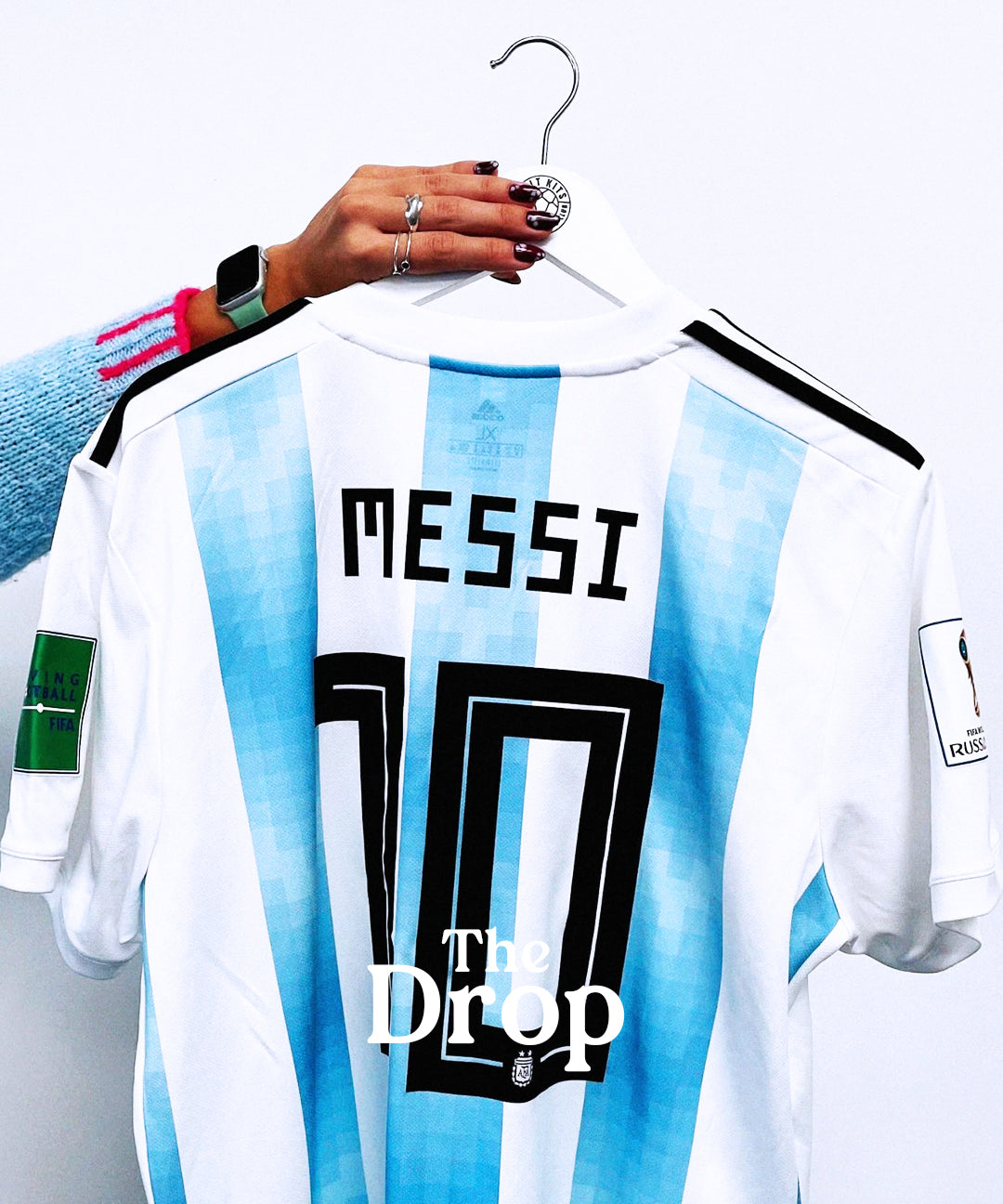 cult kits | new in , the drop , authentic football shirts , soccer jersey , classic football shirts , vintage football shirts , Argentina , adidas , Messi